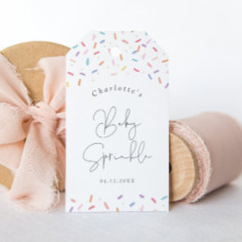 キュートなレインボースプレッレスベビースプレッルシャワーフウィープ ギフトタグ