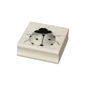 キュートなレディバグ木製切手 ラバースタンプ (スタンプ)