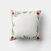 キュートなレディーバグと植物葉の クッション (裏面)