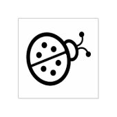 キュートなレディーバグの木のスタンプ ラバースタンプ (インプリント)