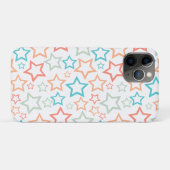キュートなレトロパステルスター サマービーチ Case-Mate iPhoneケース (裏面(横))