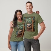 キュートなレトロボホ可愛いナマケモノのビブス限定 Tシャツ (ユニセックス)