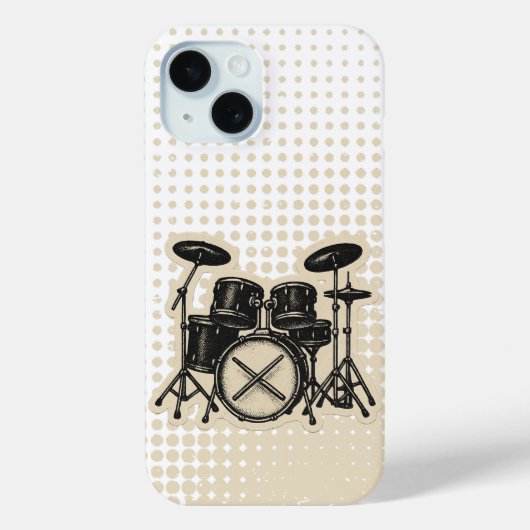 キュートなレトロヴィンテージ風スマホケース | コンサートの夜用 Case-Mate iPhoneケース (裏面)