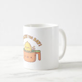 キュートなレモンの一日を生きるTシャツ コーヒーマグカップ (正面右)