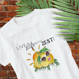 キュートなレモンゼストTシャツ Tシャツ