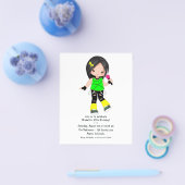 キュートなロックガール・バースデーパーティー チラシ (シングル)