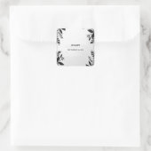 キュートなロープ ウェア タイング ザ ノット ブライダル シャワー スクエアシール (バッグ)