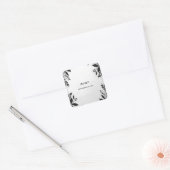 キュートなロープ ウェア タイング ザ ノット ブライダル シャワー スクエアシール (封筒)