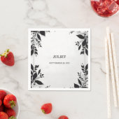 キュートなロープ ウェア タイング ザ ノット ブライダル シャワー スタンダードカクテルナプキン (インサイチュ)