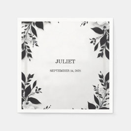 キュートなロープ ウェア タイング ザ ノット ブライダル シャワー スタンダードカクテルナプキン