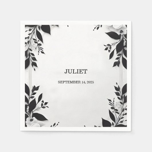 キュートなロープ ウェア タイング ザ ノット ブライダル シャワー スタンダードカクテルナプキン (正面)