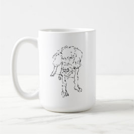 キュートなワイヤーヘアードダックスフンドの子犬のコーヒー コーヒーマグカップ