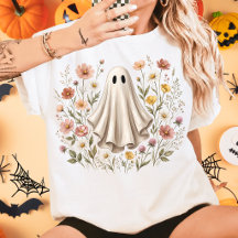 キュートなワイルドフラワーゴーストハロウィン