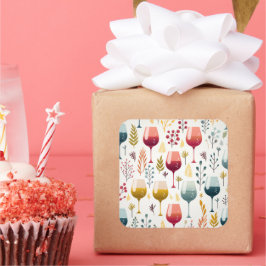 キュートなワインカップシール スクエアシール