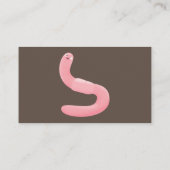 キュートなワーム農園の虫食い漫画の名刺 名刺 (裏面)