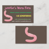 キュートなワーム農園の虫食い漫画の名刺 名刺 (正面/裏面)