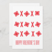 キュートなヴァレンティーンズハグ&キスXO シーズンカード (正面/裏面)