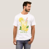 キュートな一日を生きるレモネードサマー Tシャツ (正面フル)