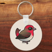 キュートな一般的なローズフィンチ キーホルダー (裏面)