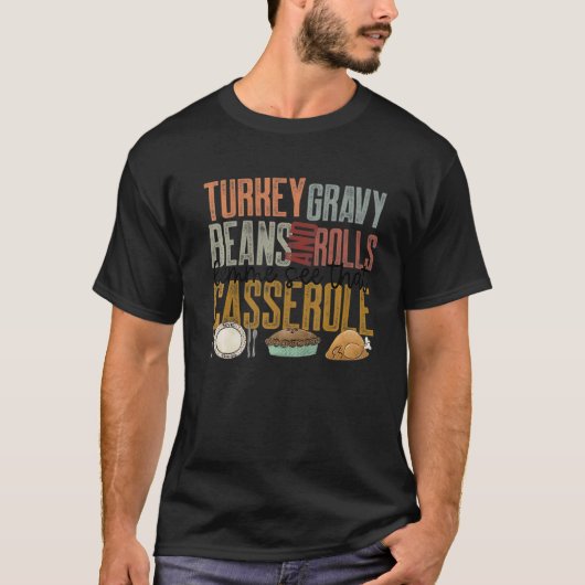 キュートな七面鳥の肉汁転が豆と私に見せて Tシャツ (正面)