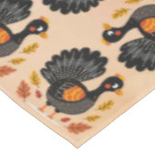 キュートな七面鳥ハッピー感謝祭テーブルクロス テーブルクロス (アングル)