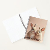 キュートな二匹のバニー ノートブック (内部)