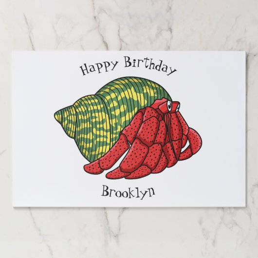 キュートな仙人カニ漫画イラストレーション ペーパーパッド (正面)