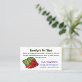 キュートな仙人カニ漫画イラストレーション 名刺 (スタンド正面)