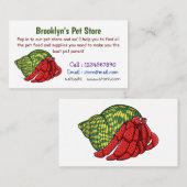 キュートな仙人カニ漫画イラストレーション 名刺 (正面/裏面)