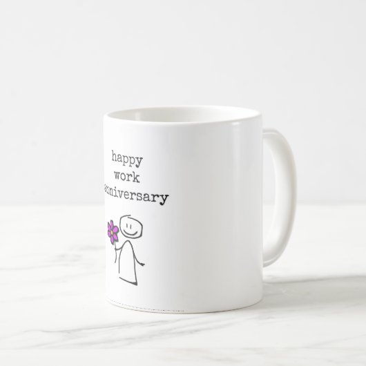 キュートな働き記念日ギフト,同僚,ボス,マグカップ コーヒーマグカップ (正面右)