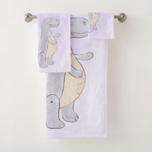 キュートな先史時代の恐竜のおもちゃ水彩画