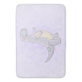 キュートな先史時代の恐竜のおもちゃ水彩画 バスマット (正面縦)