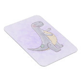 キュートな先史時代の恐竜のおもちゃ水彩画 マグネット (右側)