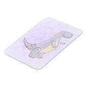 キュートな先史時代の恐竜のおもちゃ水彩画 マグネット (左側)