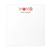 キュートな先生への感謝 XOXO カラフル