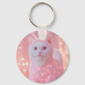 キュートな光るトナカイ猫ちゃんのウィンターファンタジー キーホルダー (裏面)