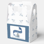 キュートな共同パイロット男の赤ちゃんシャワー フェイバーボックス (オープン)