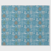 キュートな冬の森 ラッピングペーパー (フラット)