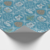 キュートな冬の森 ラッピングペーパー (角)