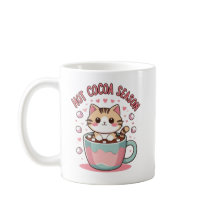 キュートな冬の猫のコーヒーマグカップ – あったかクリスマスギフト f