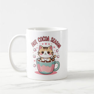 キュートな冬の猫のコーヒーマグカップ – あったかクリスマスギフト f コーヒーマグカップ