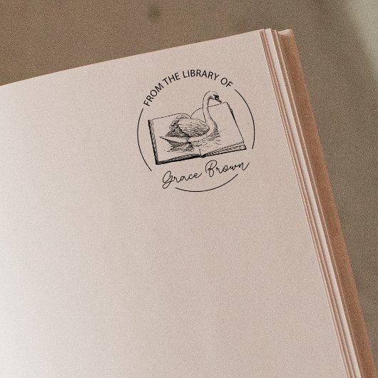 キュートな切り身の本 ラバースタンプ