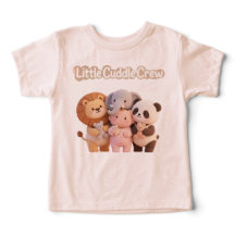 キュートな動物の友達 キッズTシャツ