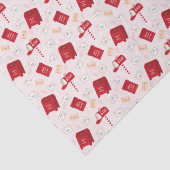 キュートな北極メールのクリスマスパターン 薄葉紙 (詳細)