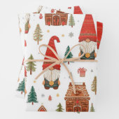 キュートな北欧クリスマス格言&ジンジャーブレッドヴィレッジ ラッピングペーパーシート (インサイチュ)