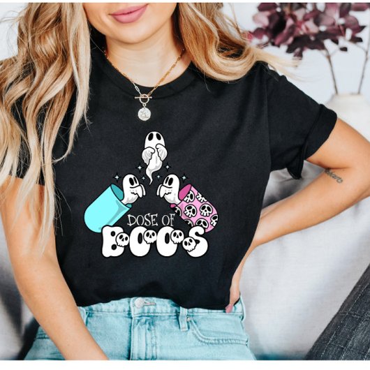 キュートな医療ハロウィン・ブー一服 Tシャツ