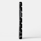 キュートな名前入りハート柄 ブラック Case-Mate iPhoneケース (裏面 / 右)