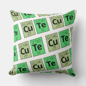 キュートな周期テーブル要素シンボル クッション (正面)