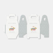 キュートな夕暮れ積みストーリーブズ結婚フローラ フェイバーボックス (折り畳みなし)