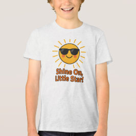 キュートな太陽デザイン 星に輝けリトルスター トライブレンドＴシャツ